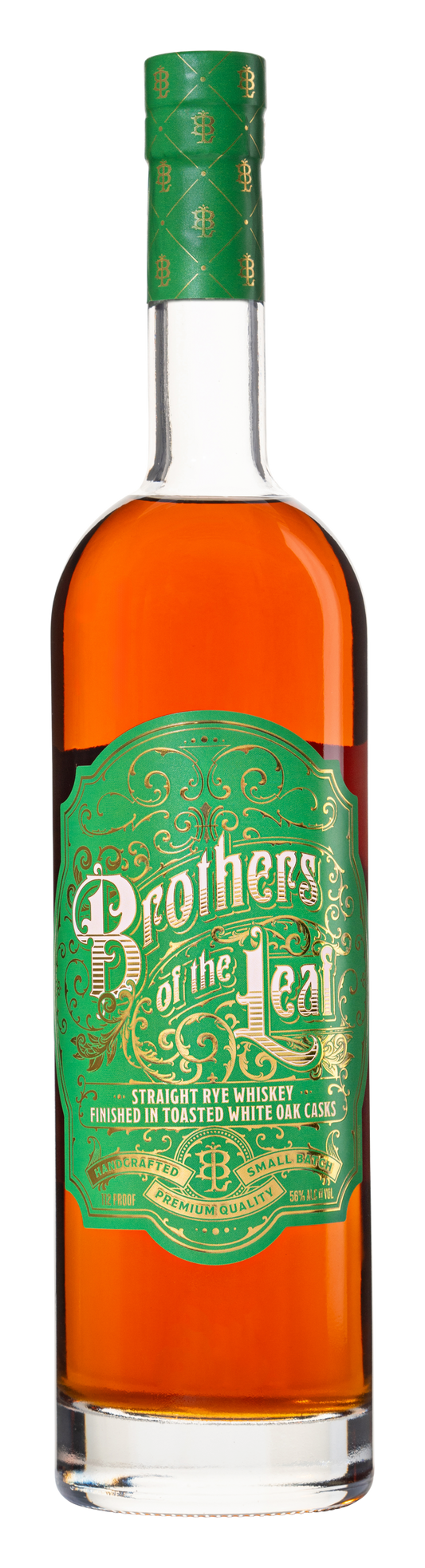 Brothers of the Leaf Straight Rye Whiskey Finished in Toasted White Oak Casks