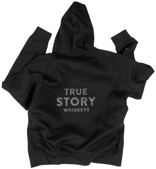 True Story Hoodie Tone on Tone Logo
