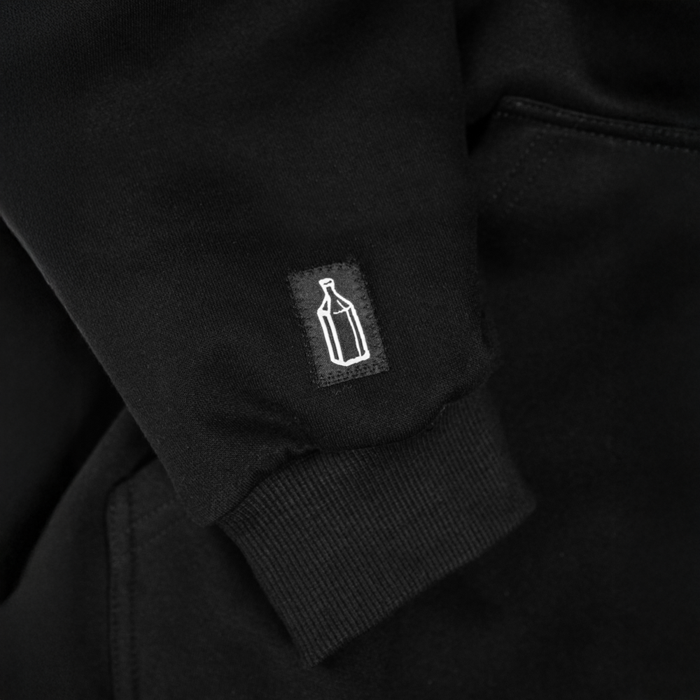 True Story Hoodie White Print Logo